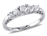 1/2 Carat (ctw G-H, I2-I3) Diamond Engagement Ring in 10K White Gold